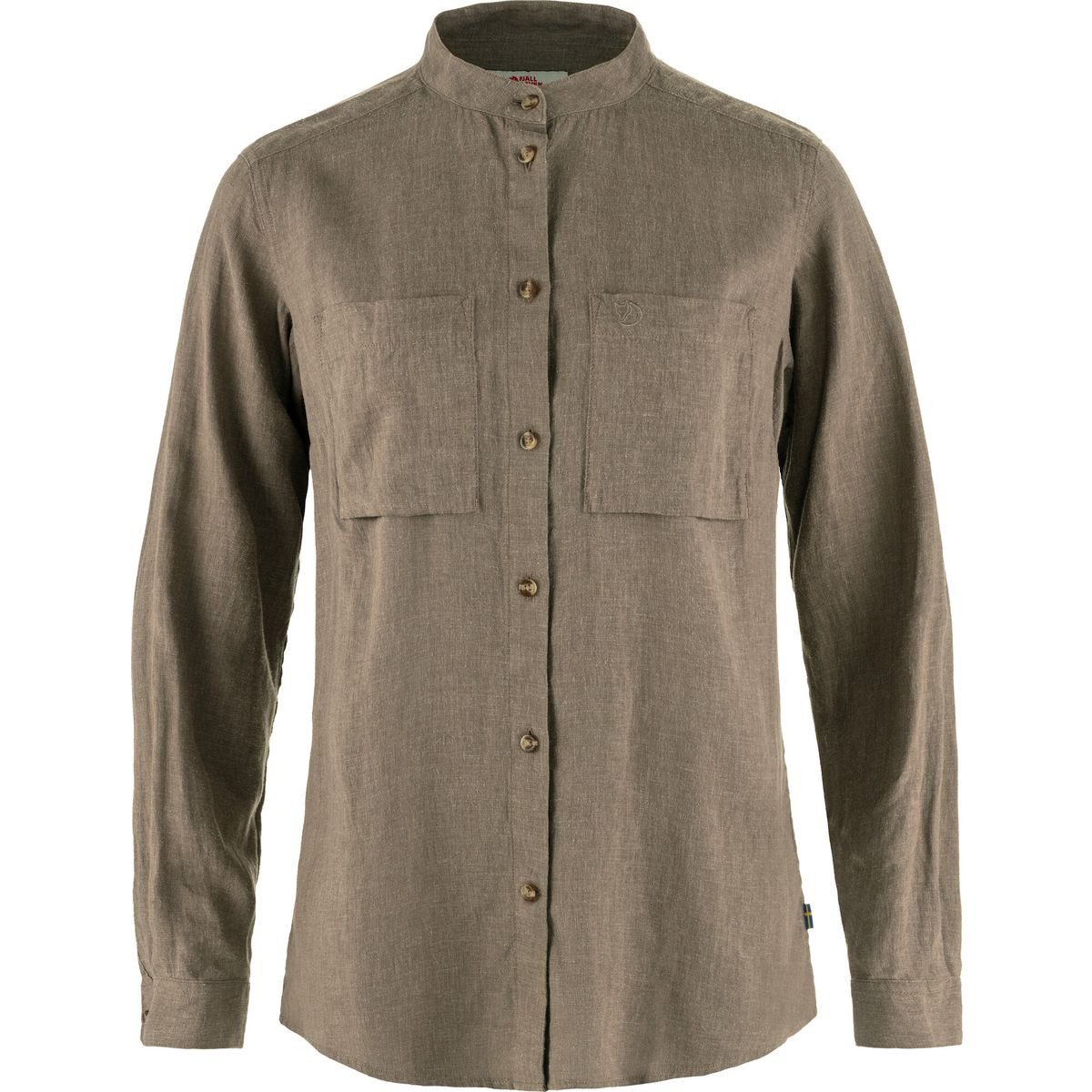 Fjällräven Longsleeve övik Hemp Shirt LS W Leichtes, atmungsaktives Damenhemd aus Hanf/Lyocell für Alltag und