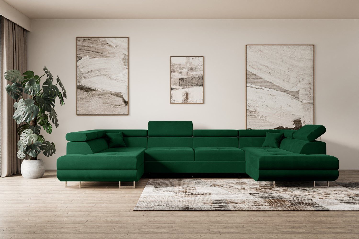 ALTDECOR Wohnlandschaft GUSA-U, Couch mit Schlaffunktion, Wohnzimmer - Ecks günstig online kaufen