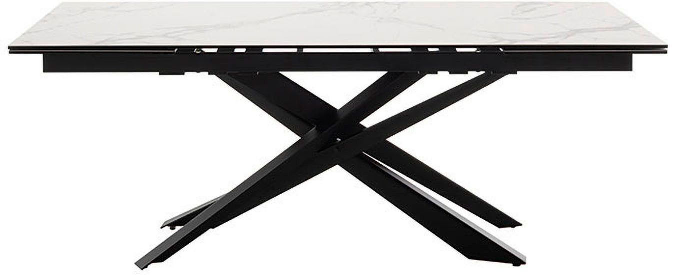 MCA furniture Esstisch TESERO Auszugtisch 200-300 cm (Einzelstück), Keramik,Metall,Marmor-Optik,ausziehbar,belastbar 100kg,10-12 Pers.