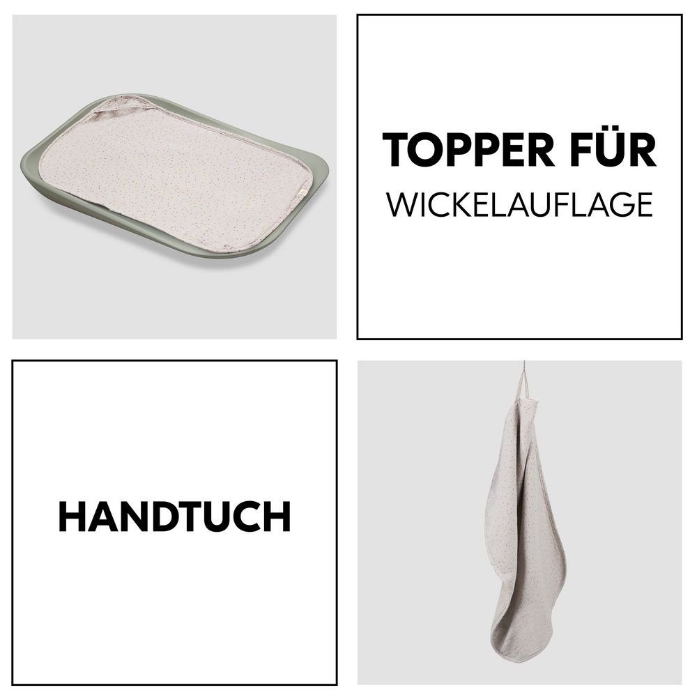 Change / Handtuch Topper für - N Wickelauflagen & Change Hauck N Dots, Clean Auflage Clean wie Topper Beige Wickelauflage