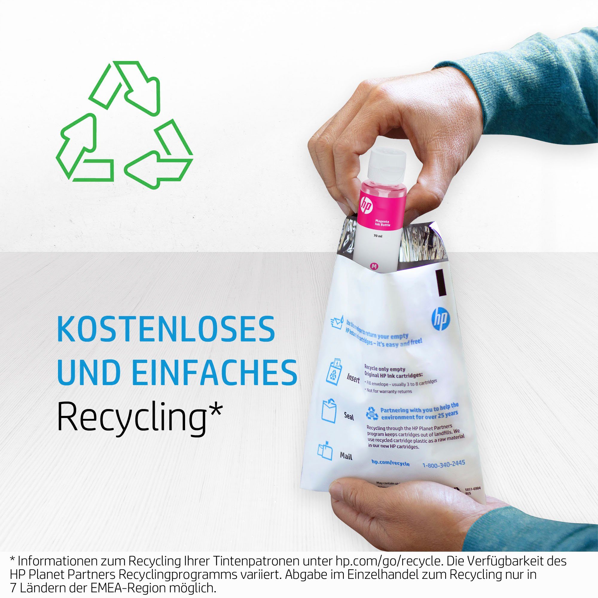 HP HP original Tintenflasche 32XL Schwarz,135 ml Nachfülltinte (für HP, 1x 135 ml)