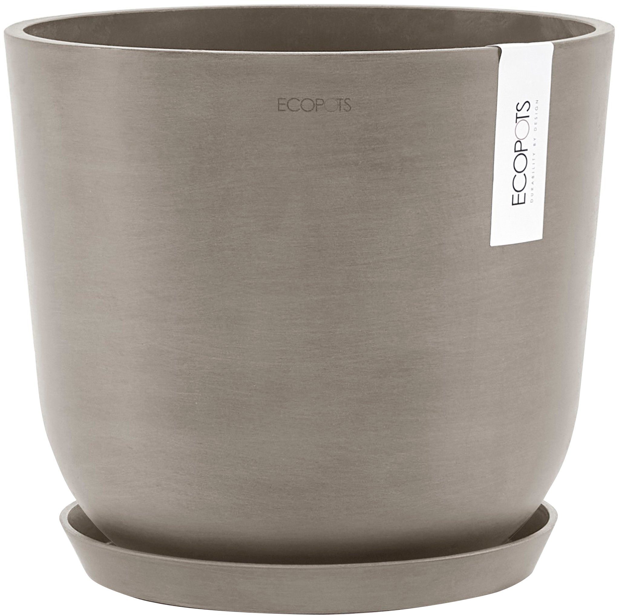 ECOPOTS Blumentopf Oslo 25 Taupe, für innen und außen: frostsicher, bruchsi günstig online kaufen