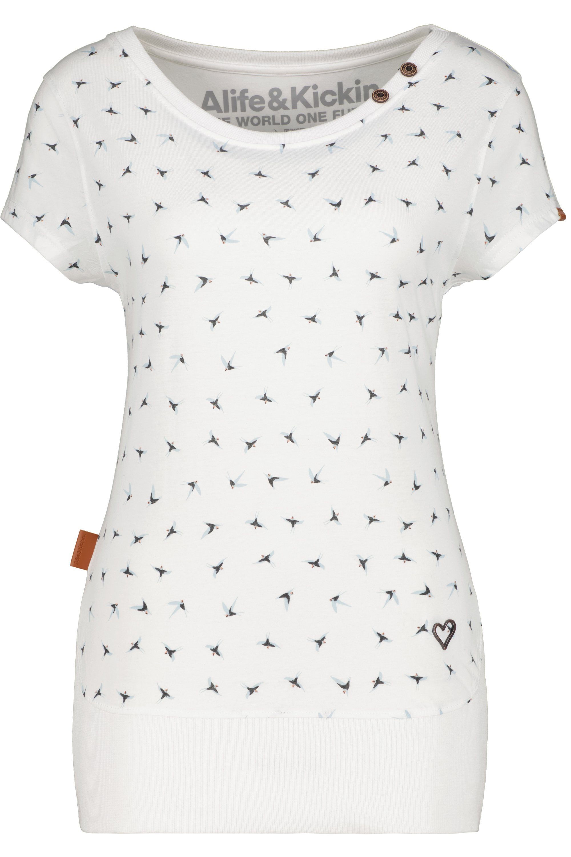 white Damen B & T-Shirt CocoAK Alife T-Shirt Kickin