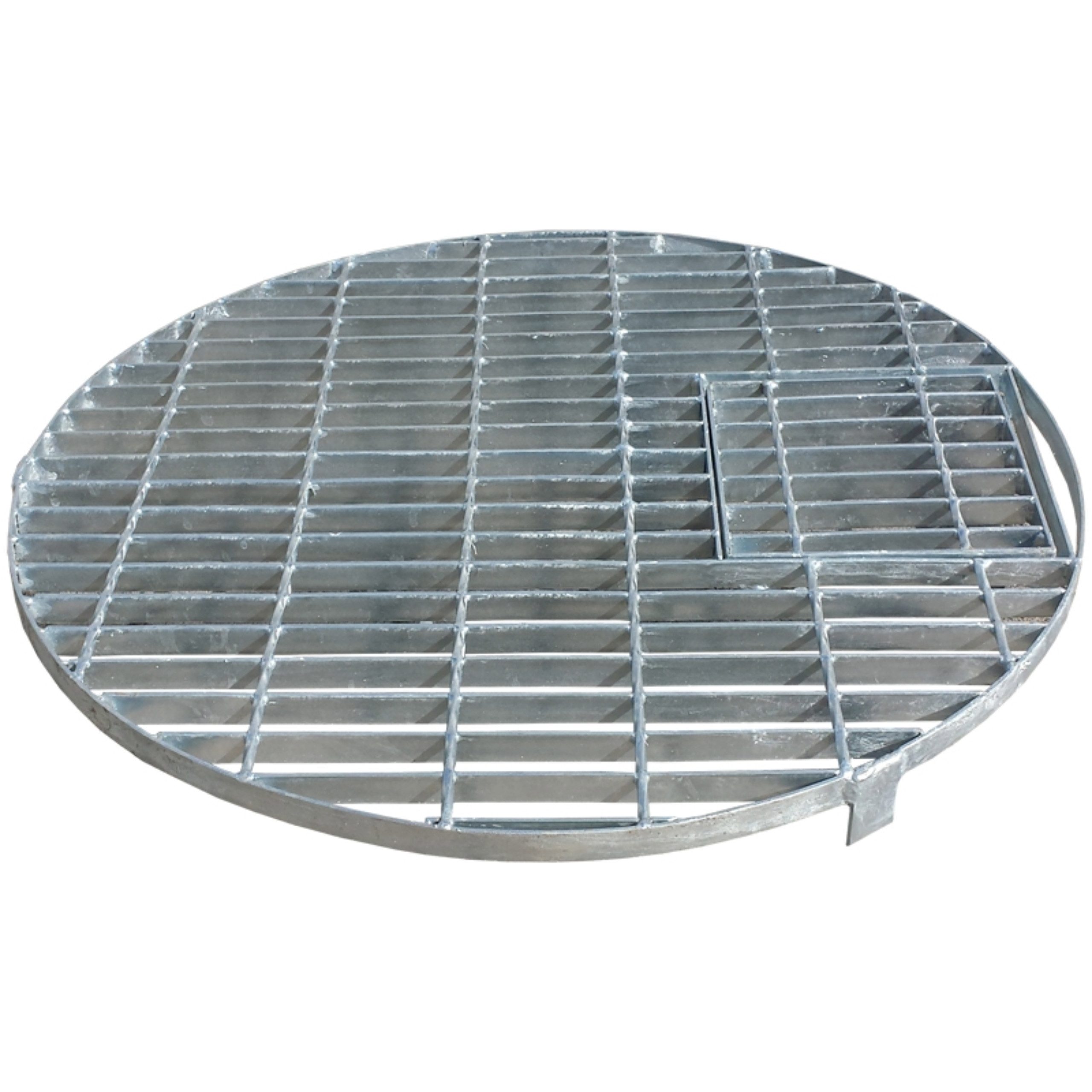 INTERGARDEN Universalschutzgitter Abdeckgitter Ø170 cm verzinkt bis 250 kg für Rundbecken, Verzinkt