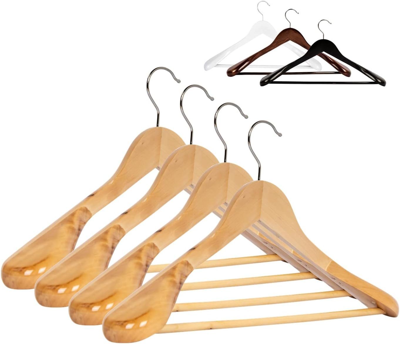 RSR Hangers Kleiderbügel Natur Anzugbügel Jackenbügel günstig online kaufen