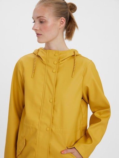 Vero COATED amber JACKET VMMALOU Regenjacke Moda gold