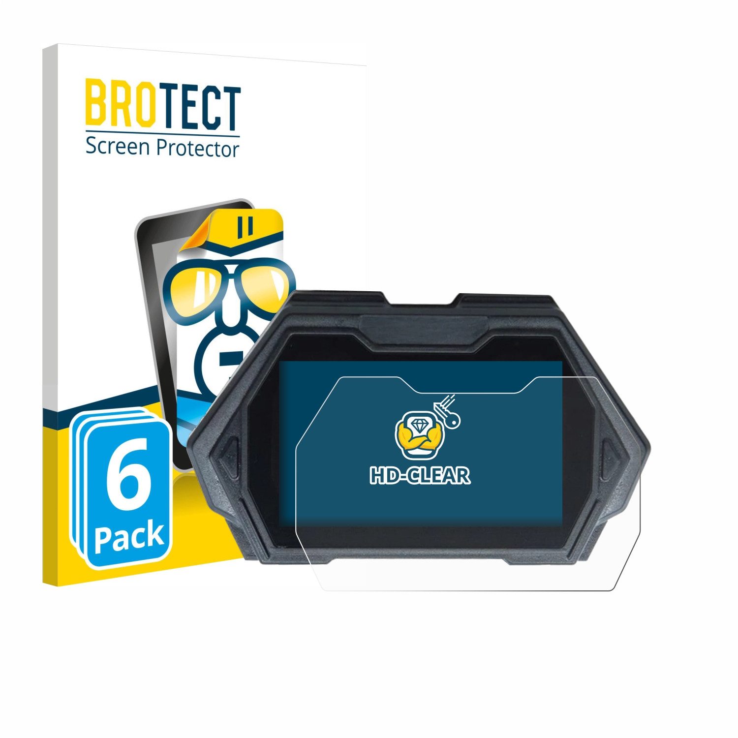 BROTECT Displayschutzfolie Schutzfolie für Kukirin G3 Pro, 6 Stück, Displayschutz Schutz Folie Klar Transparent
