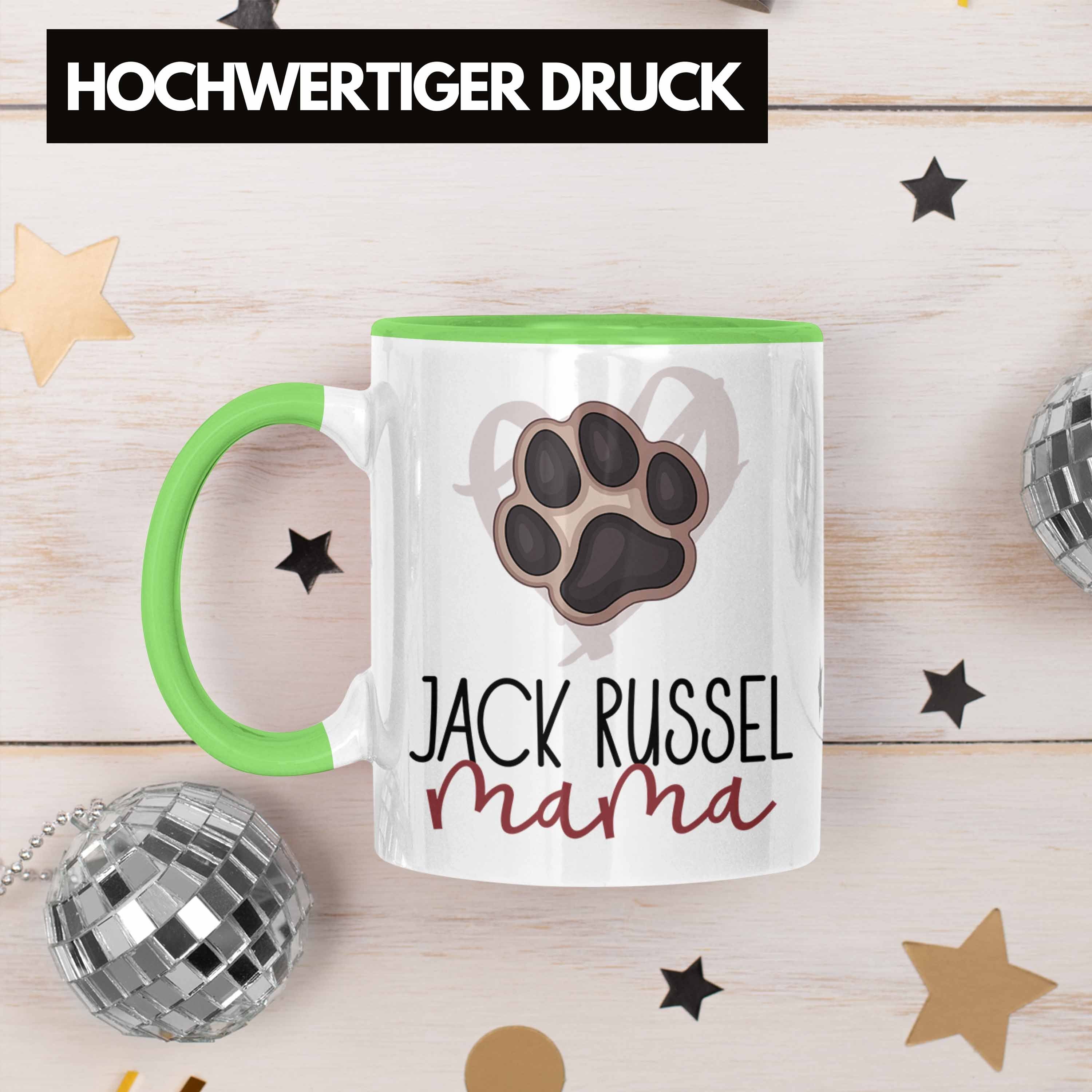 Grün Trendation Lustige Geschenk Mama Pfote Russel Tasse Tasse Muttertag Jack