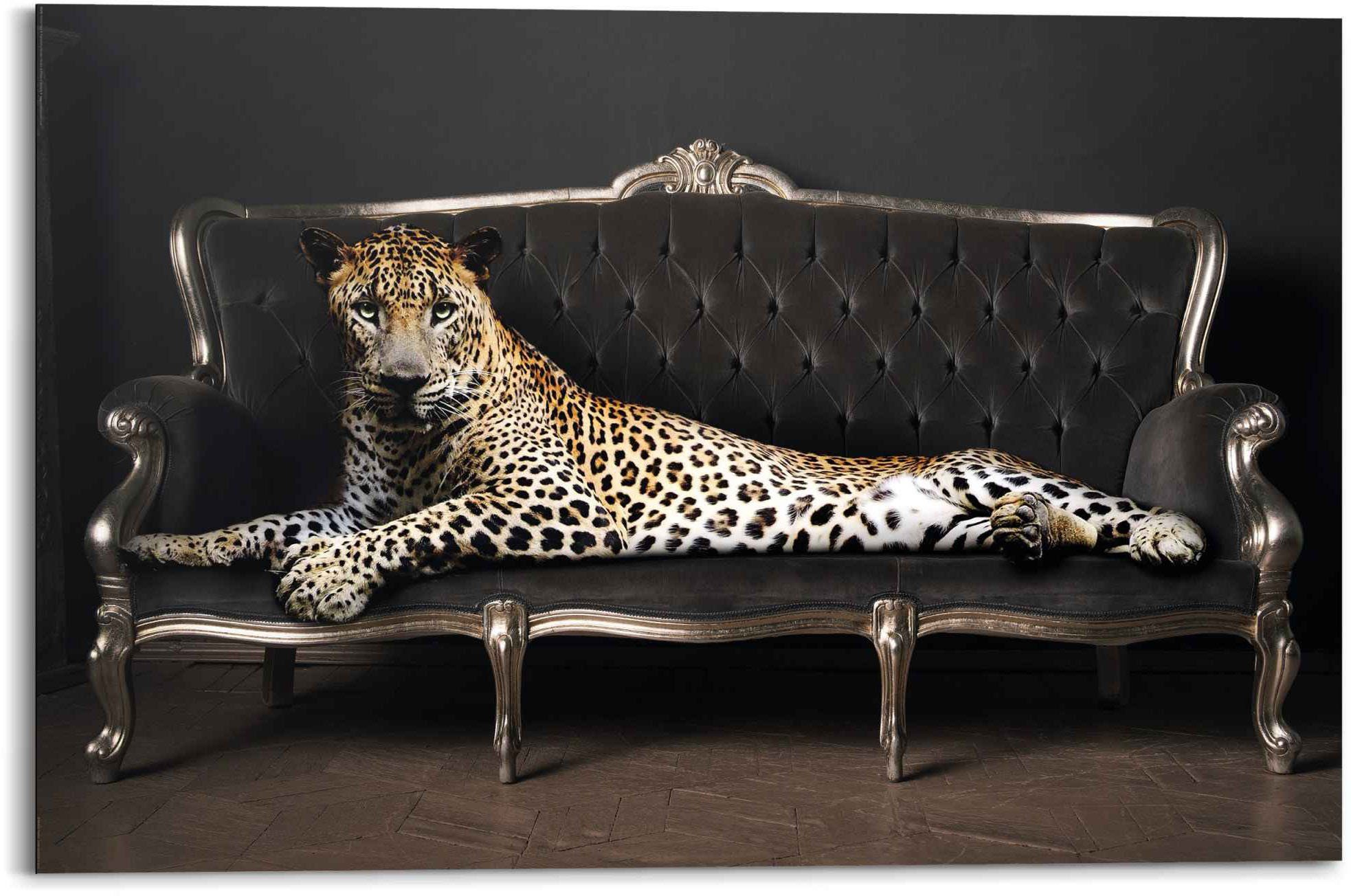 Wandbild Chic (1 Wandbild Leopard Leopard Liegend - Reinders! - - Luxus St) Relax, Panther