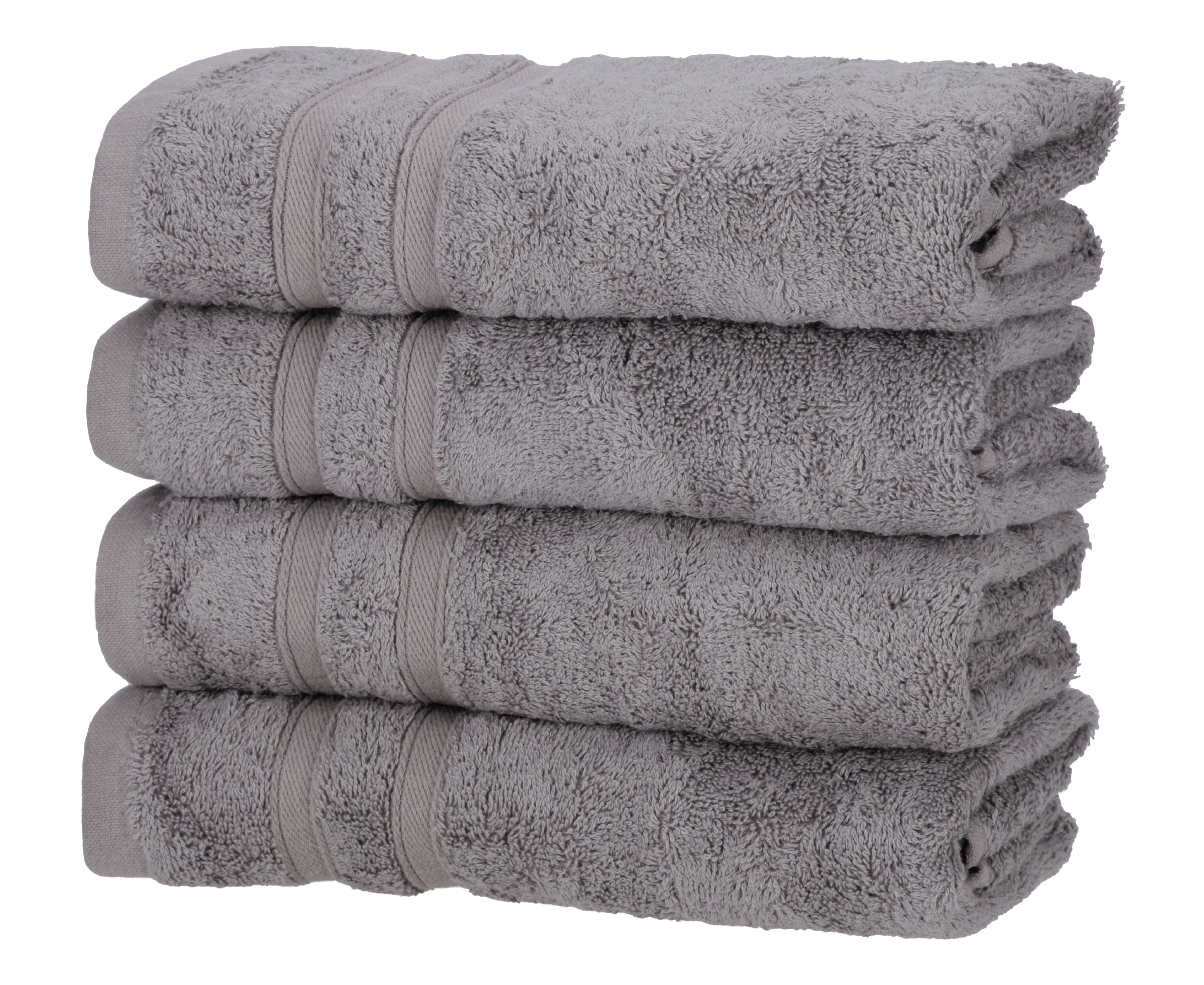 One Home Handtücher Komfort, Frottee (4-St), extra Saugfähig und Weich anthrazit