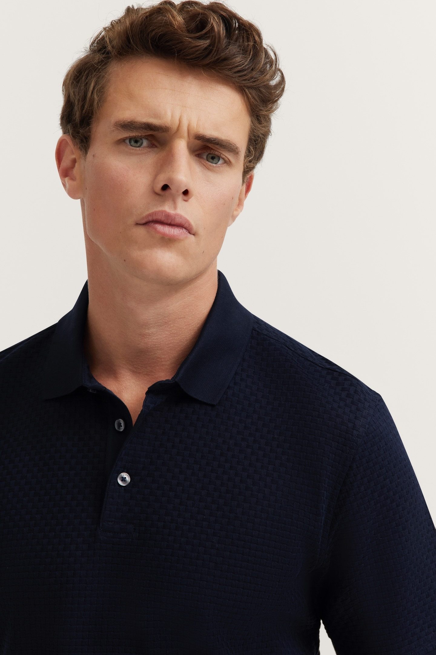 bugatti Poloshirt aus atmungsaktiver Baumwolle