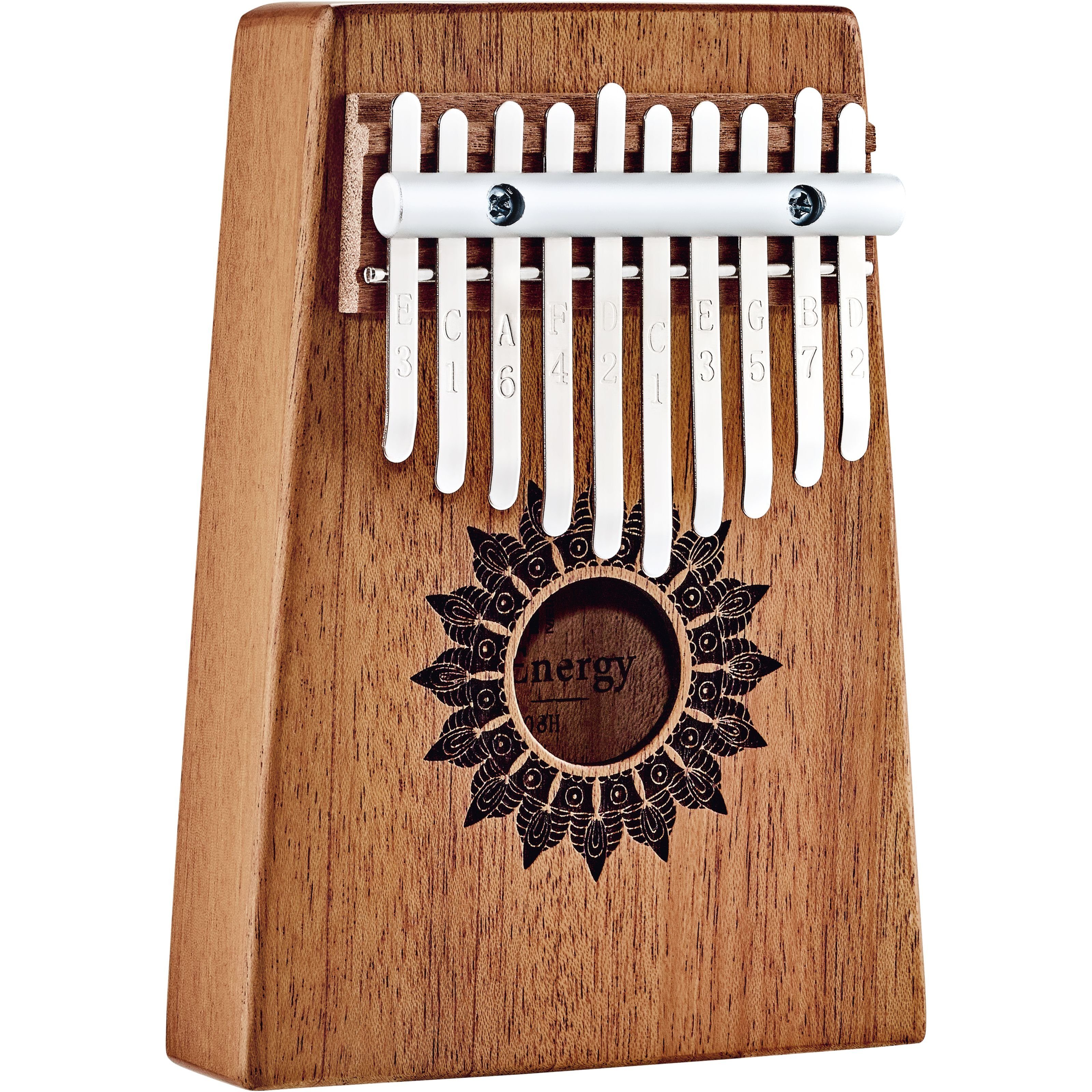 Meinl Percussion Kalimba, Percussion, Kalimbas, KL1008H Soundhole Kalimba Mahagoni - Kalimba