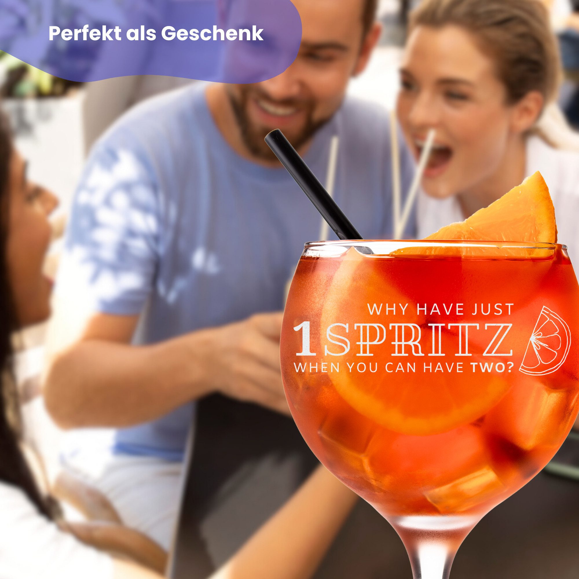 Lasernauten Aperitifglas Spritz Glas mit Gravur 630 ml Cocktailglas mit Spruch Aperitif Gläser – Bild 3 von 4