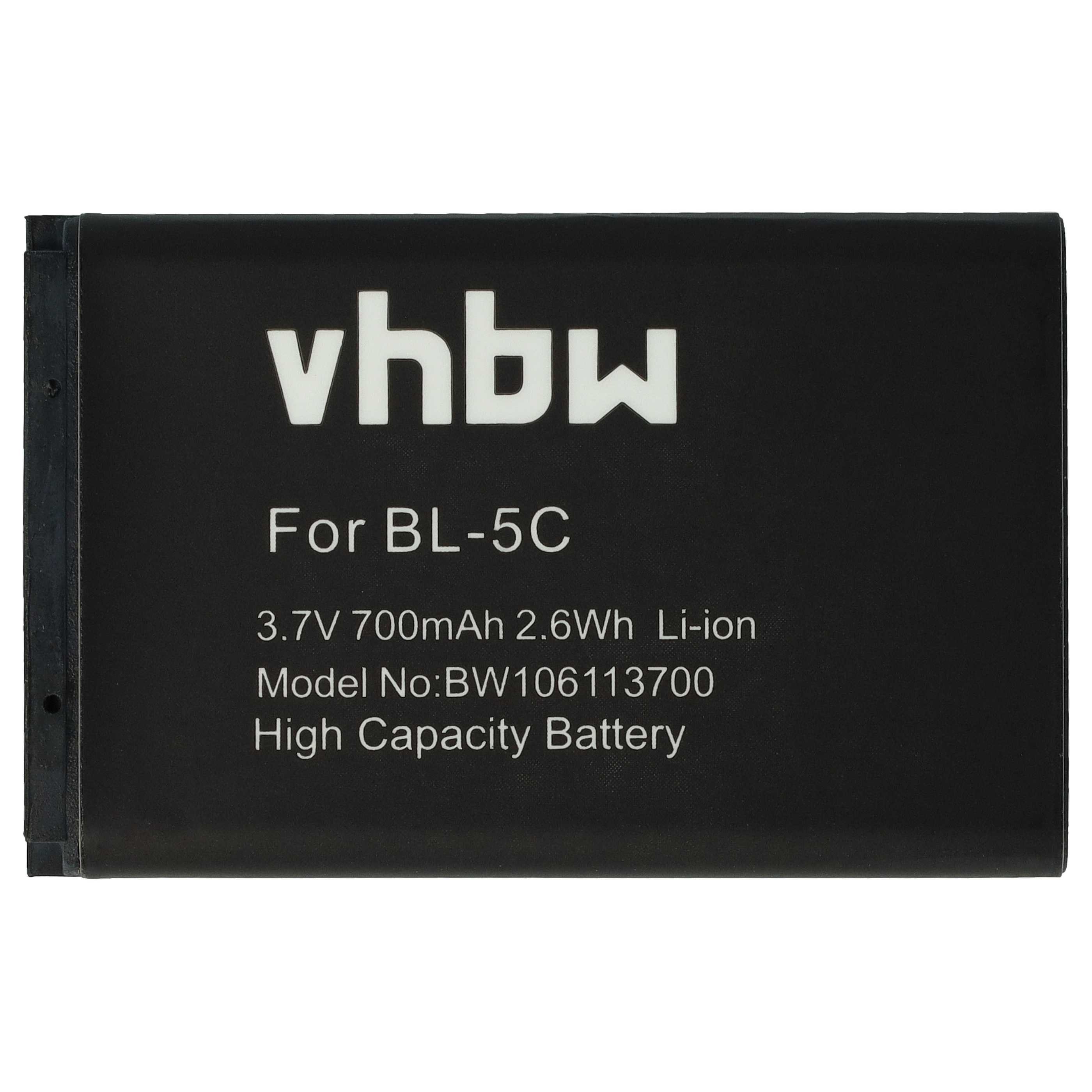 vhbw kompatibel mit MLS Destinator Talk&Drive 35SL A, 35SL Akku Li-Ion 700 mAh (3,7 V)