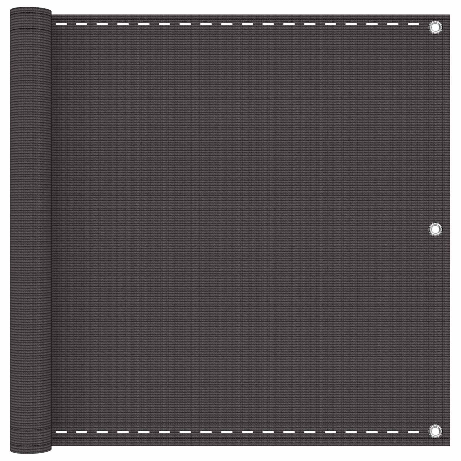 vidaXL Balkonsichtschutz Balkonsichtschutz Anthrazit 75 x 800 cm HDPE und Aluminium (1-St)