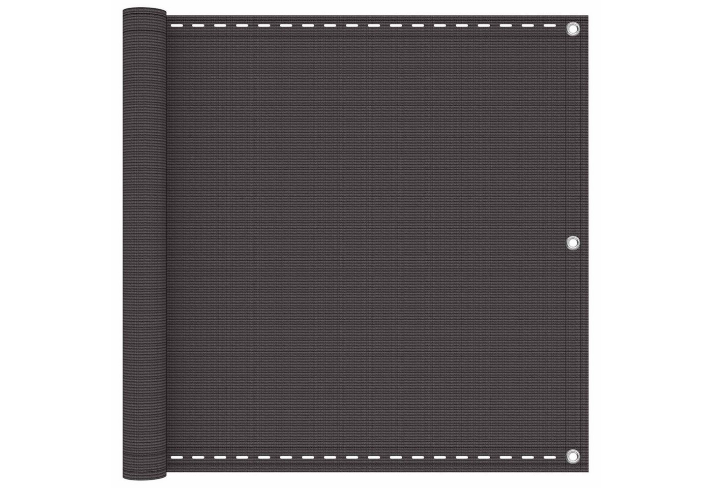 vidaXL Balkonsichtschutz Balkonsichtschutz Anthrazit 90 x 700 cm HDPE und Aluminium (1-St)