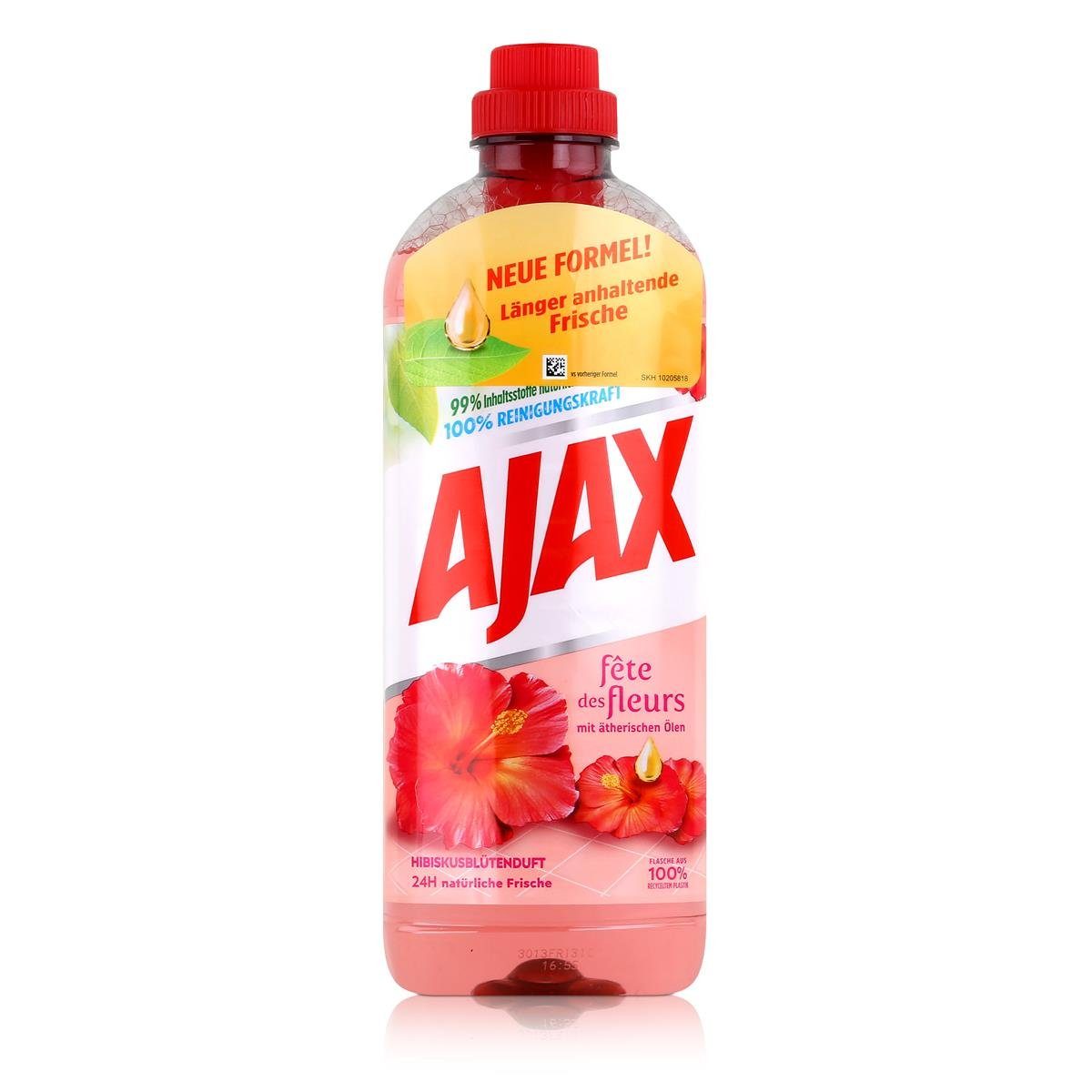 Reinigungskraft Hibiskusblütenduft Ajax (1e 1L - 100% Allzweckreiniger AJAX Allzweckreiniger