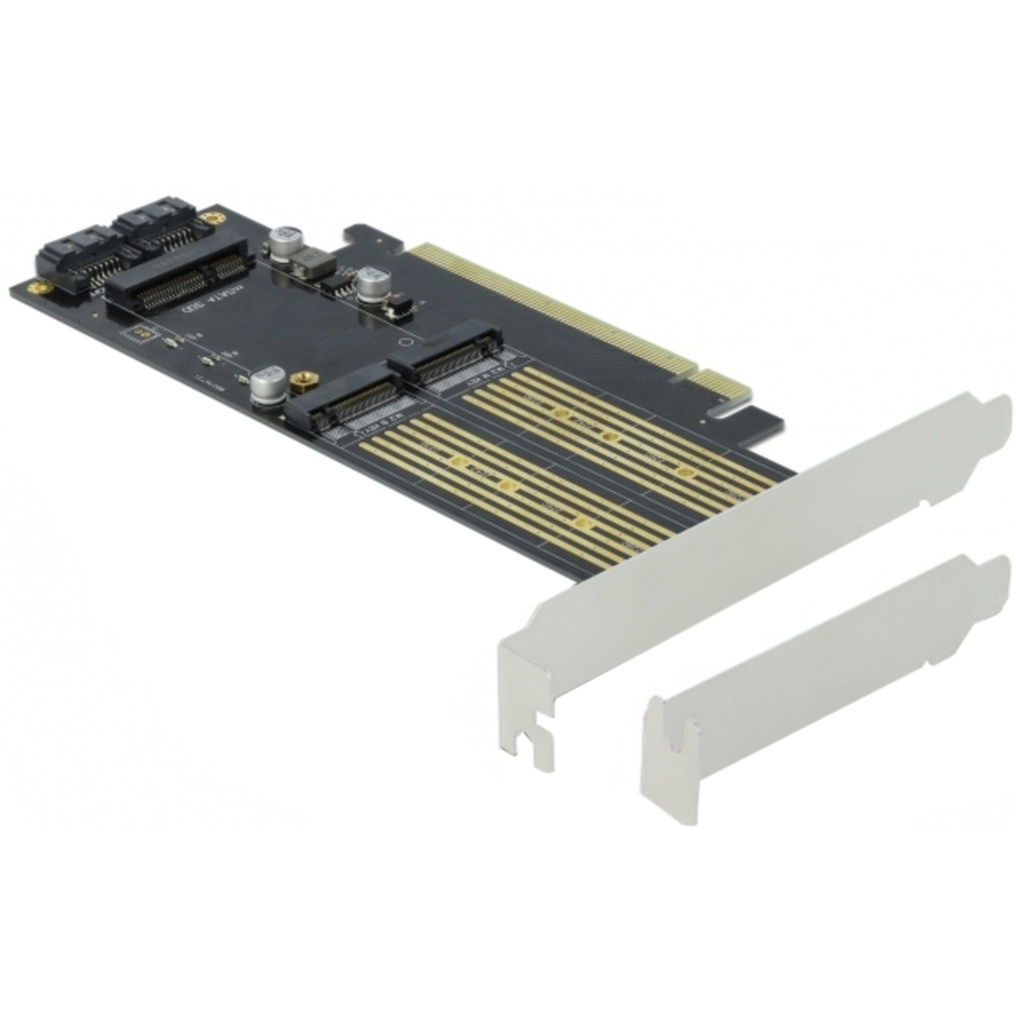 DeLOCK PCIe x16 Karte > 1 x M.2 Key B + 1 x NVMe Mainboard