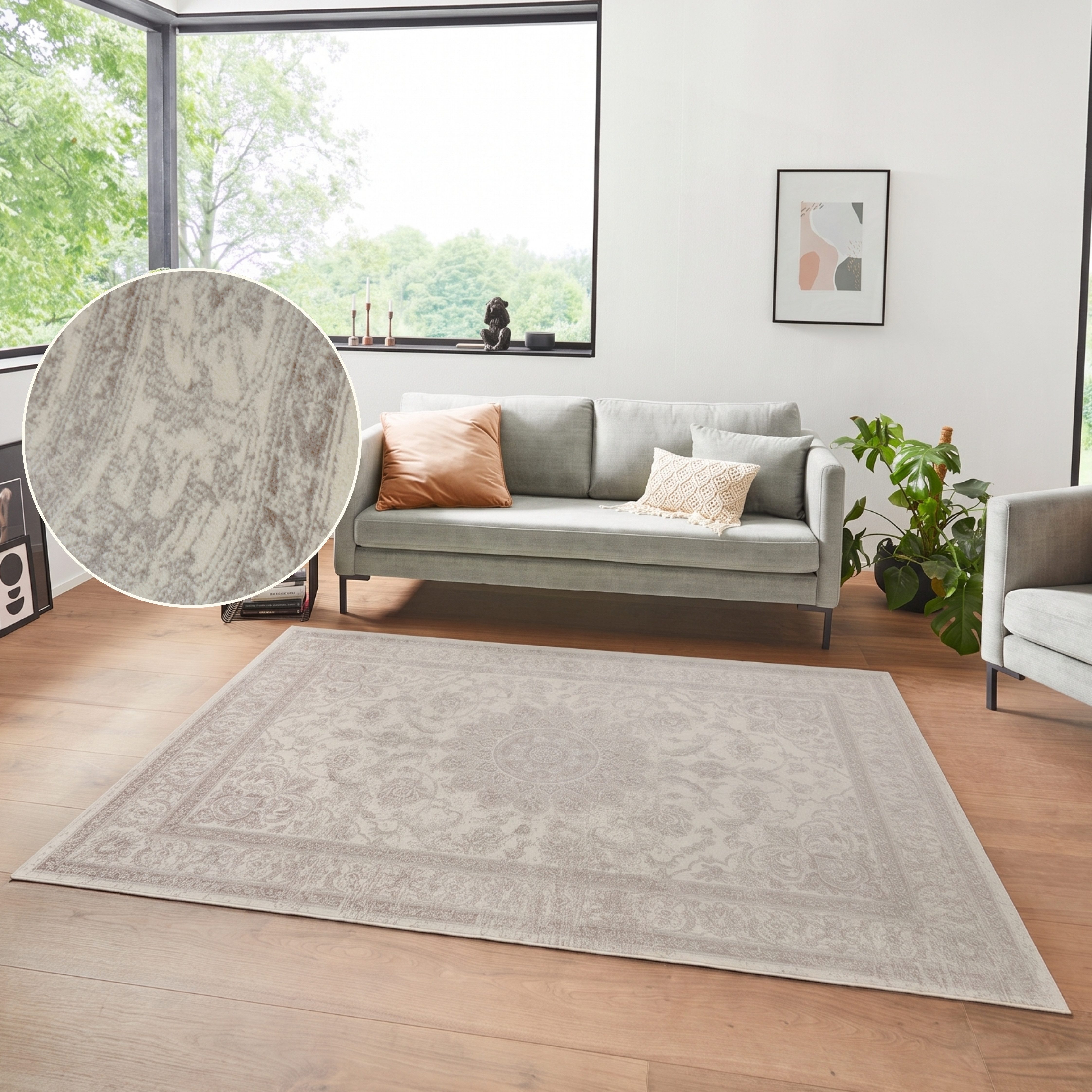 HANSE Home Teppich Briar, rechteckig, Höhe: 6 mm, Samt, Orient-Optik, Seiden-Optik, robust, pflegeleicht, gekettelt