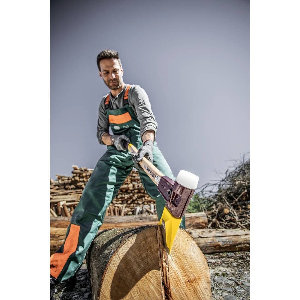 HALDER Axt 751 Simplex-Spaltaxt mit Keilstegen mit Tempergussgehäuse 3007.751, ergonomischer Griff, mittelhart