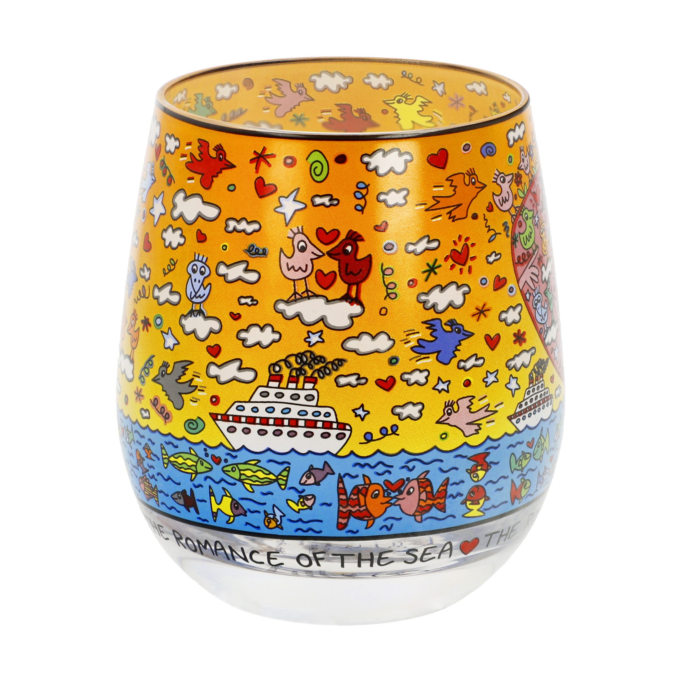 Goebel Windlicht James Rizzi, mundgeblasen, Bunt, günstig online kaufen