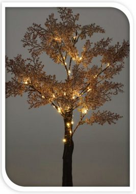 SELF IMPORT AGENCIES LED Baum Schwarz, LED fest integriert, Warmweiß, Lichtbaum, Höhe 60cm, Batteriebetrieben, 29 LED´s Warmweiß