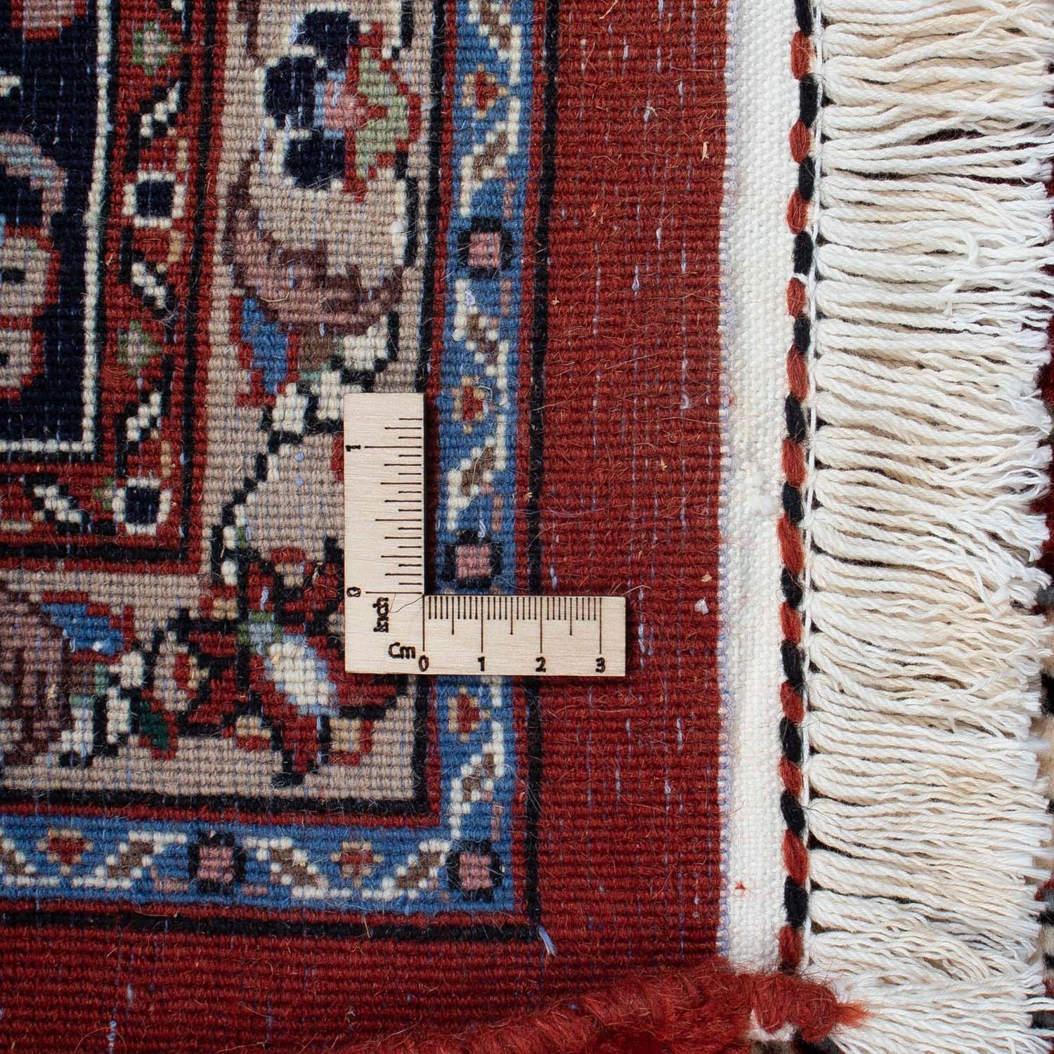 198 Wollteppich mit morgenland, Rosso mm, Medaillon Unikat x Kaschmar Höhe: 297 Zertifikat cm, 10 rechteckig,