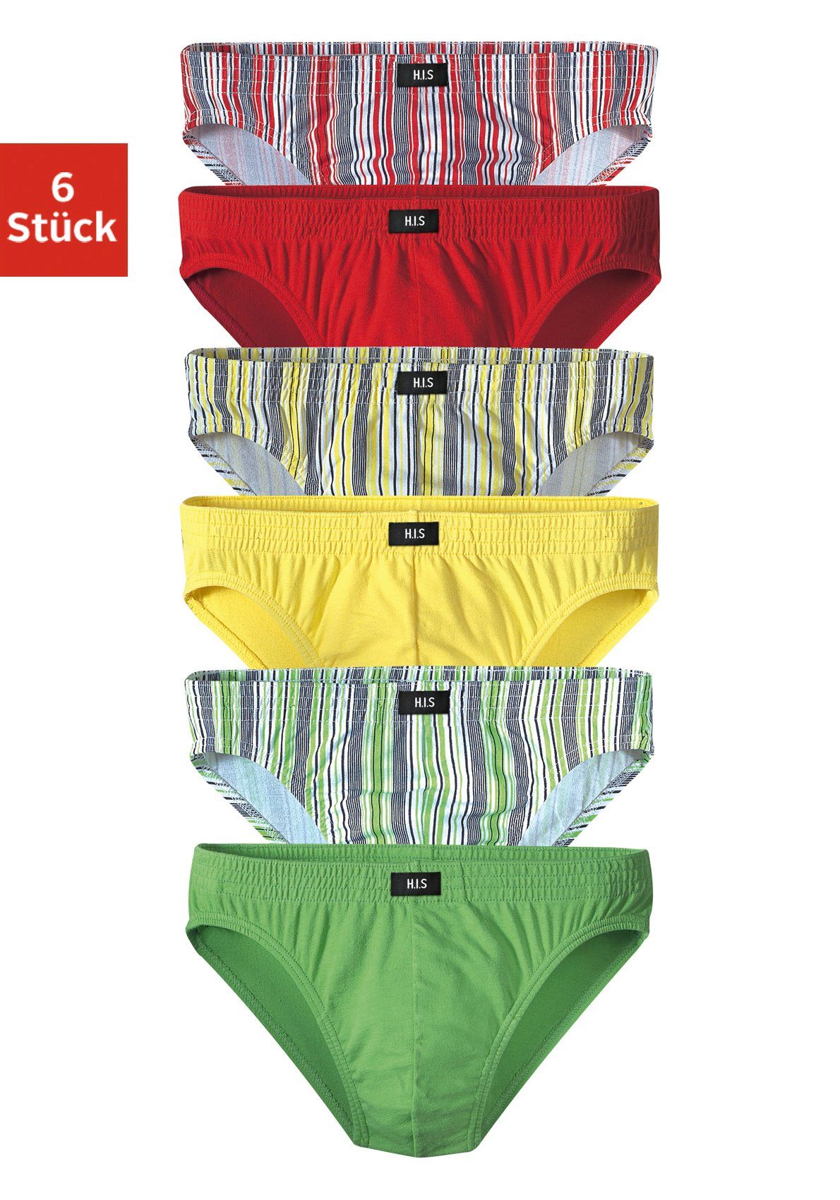 H.I.S Slip Packung, 6 Stk. tlg., klassisch geschnitten günstig online kaufen
