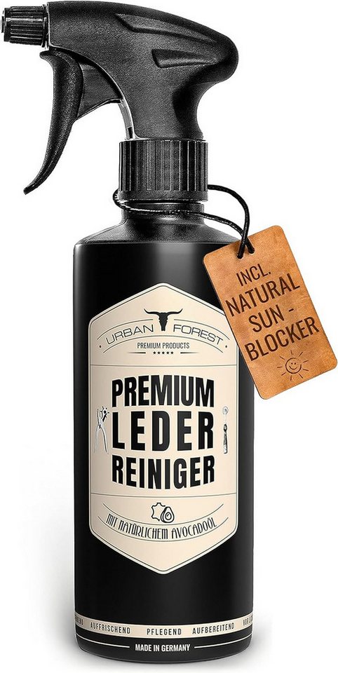 URBAN FOREST Lederreiniger zur Lederpflege von URBAN FOREST 500ml Lederreiniger (1-St. Lederreiniger, 500ml, Glattleder)