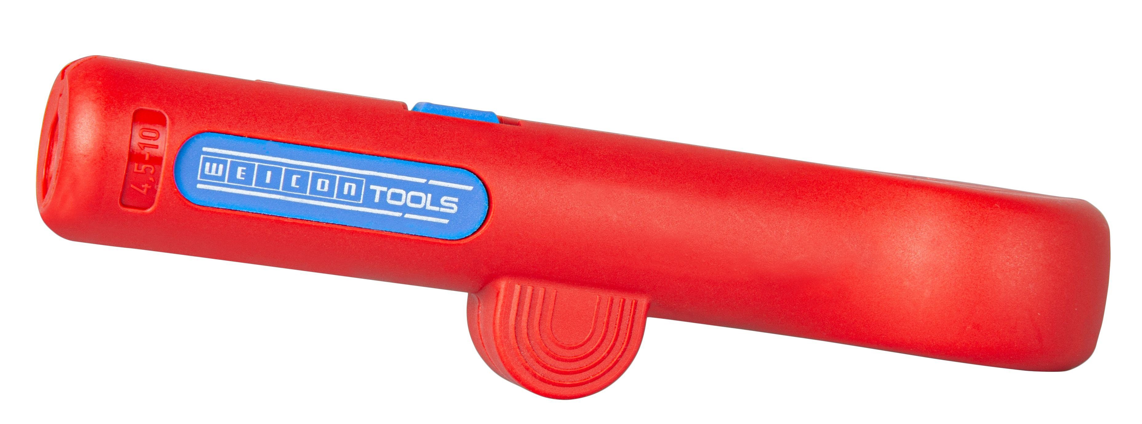 WEICON Abmantelungszange 5 Cat Cable-Stripper No.10, Entmanteler für Datenkabel, 1-tlg., Geprüfte Sicherheit TÜV NORD