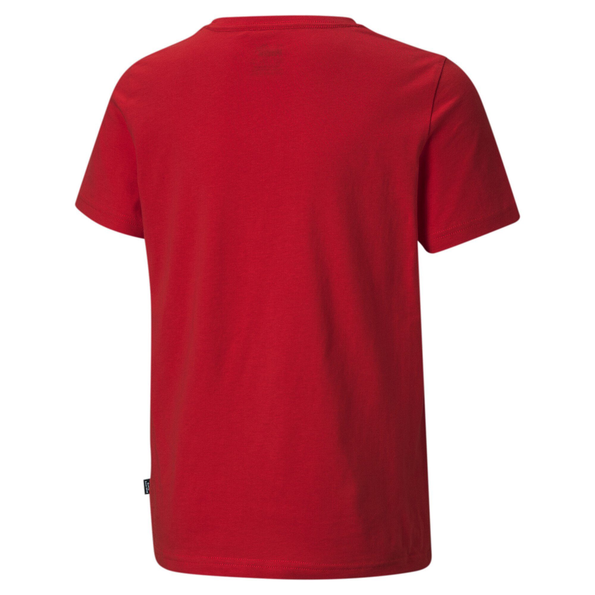 PUMA T-Shirt Essentials T-Shirt Red High mit Logo Jungen Risk