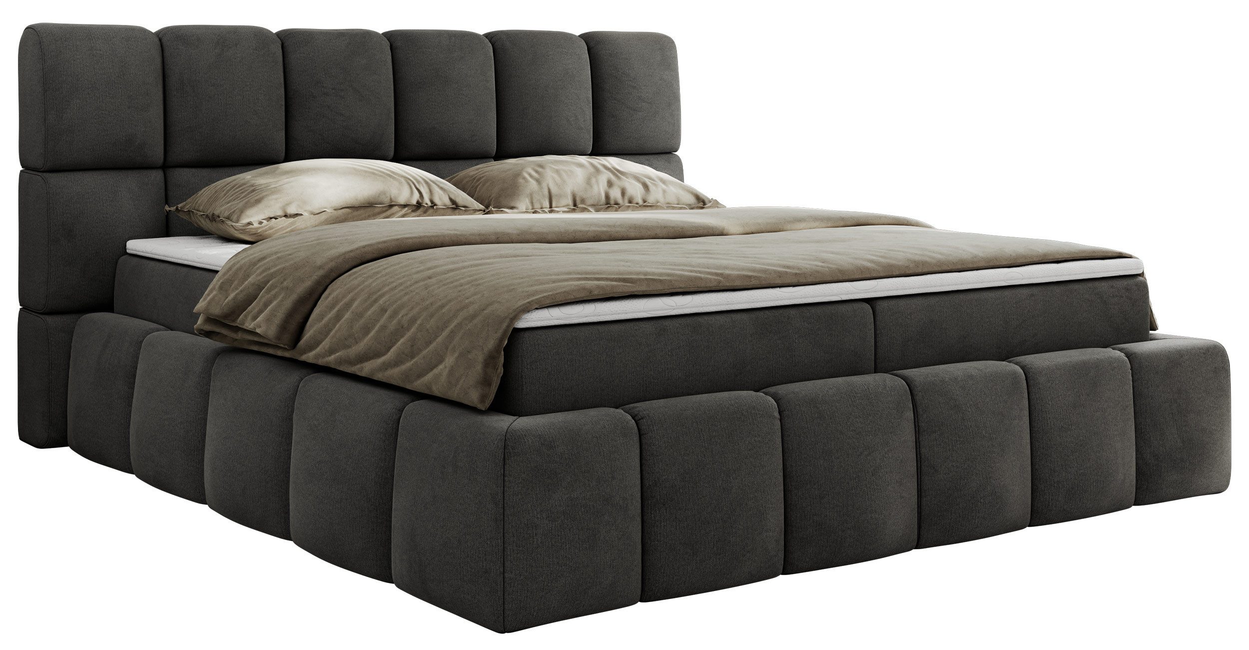MKS MÖBEL Boxspringbett NIRA (Packung, Set, Topper T25, T30-Schaum, Multipo günstig online kaufen