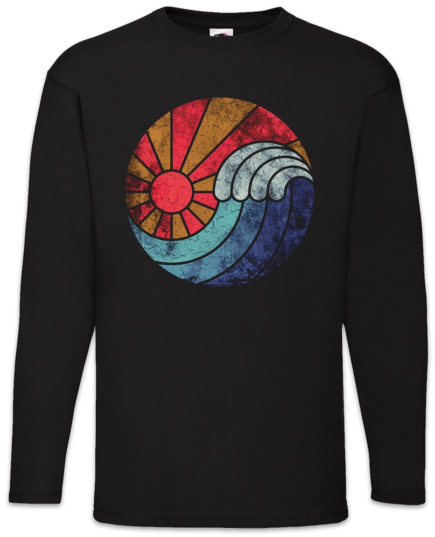 Urban Backwoods Langarmshirt Fire Water Yin Yang Langarm T-Shirt Feuer Wasser Esoterik Yin-Yang (1-tlg) Logo Symbol Sign Zeichen