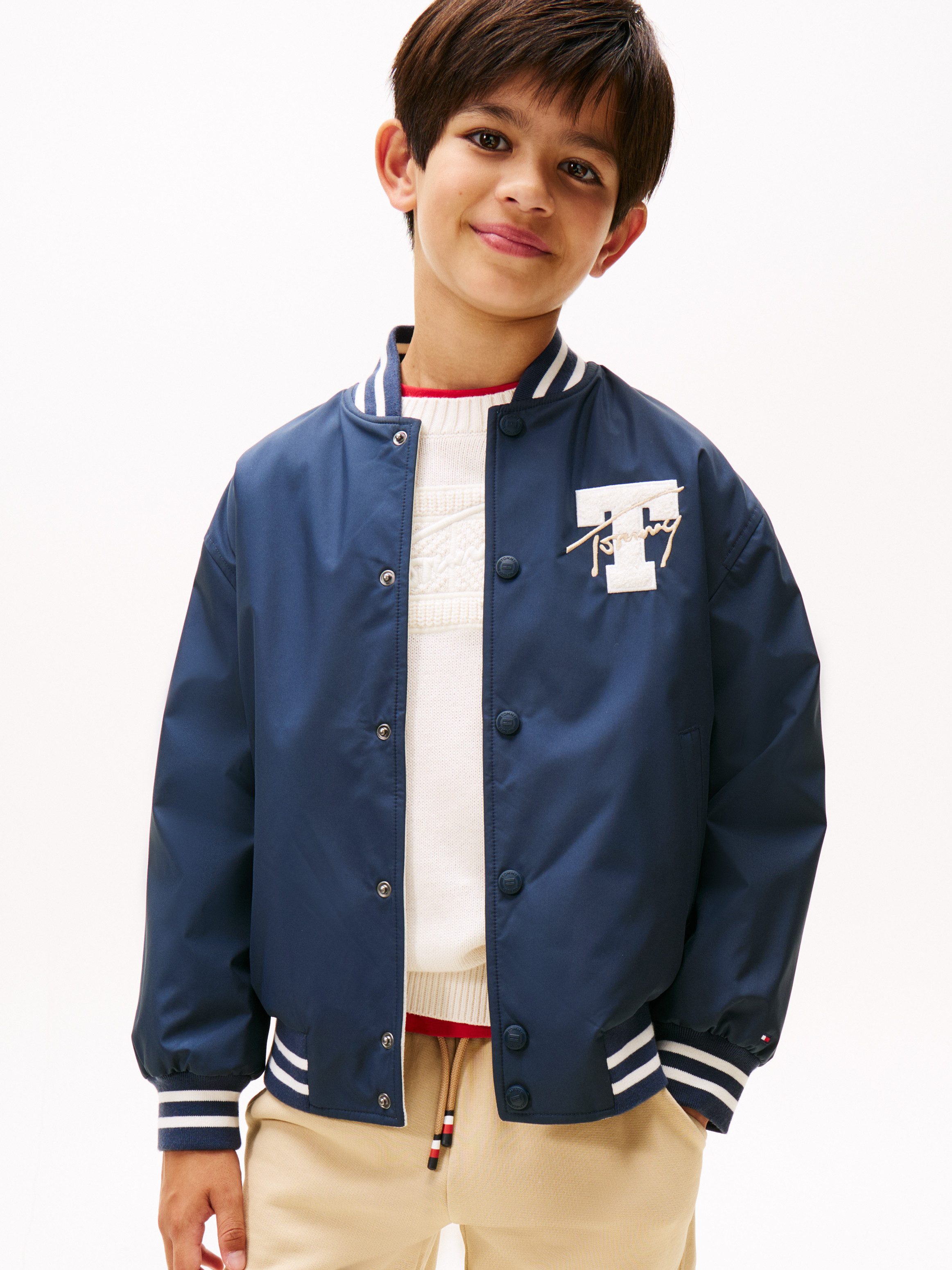 Tommy Hilfiger Wendejacke REVERSIBLE BOMBER JACKET für Kinder bis 16 Jahre