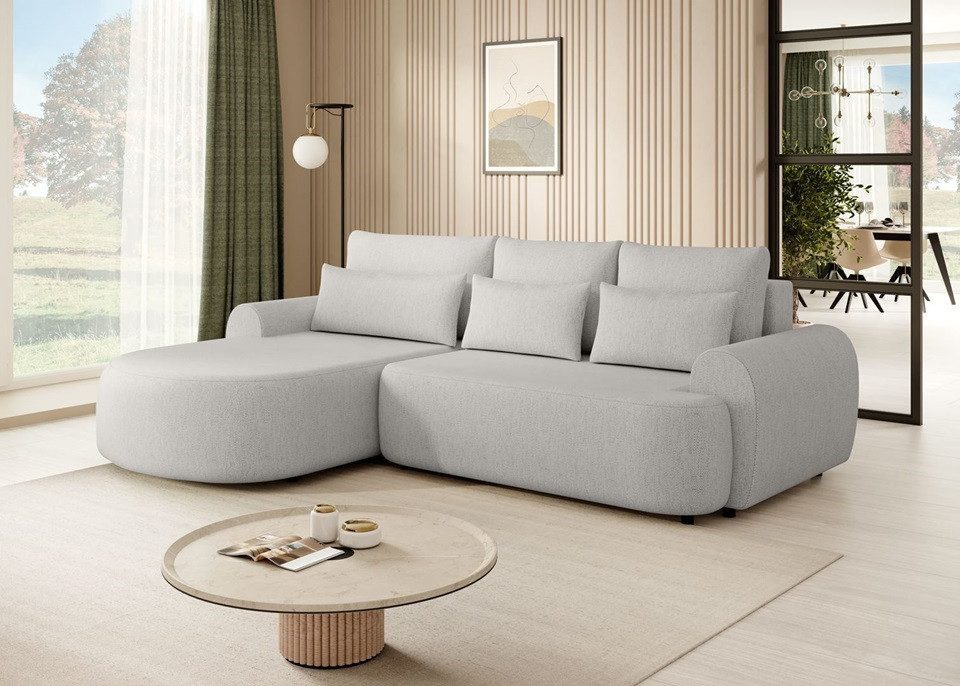 Beautysofa Ecksofa OLIVIO, mit Bettkasten Bretie:266 günstig online kaufen