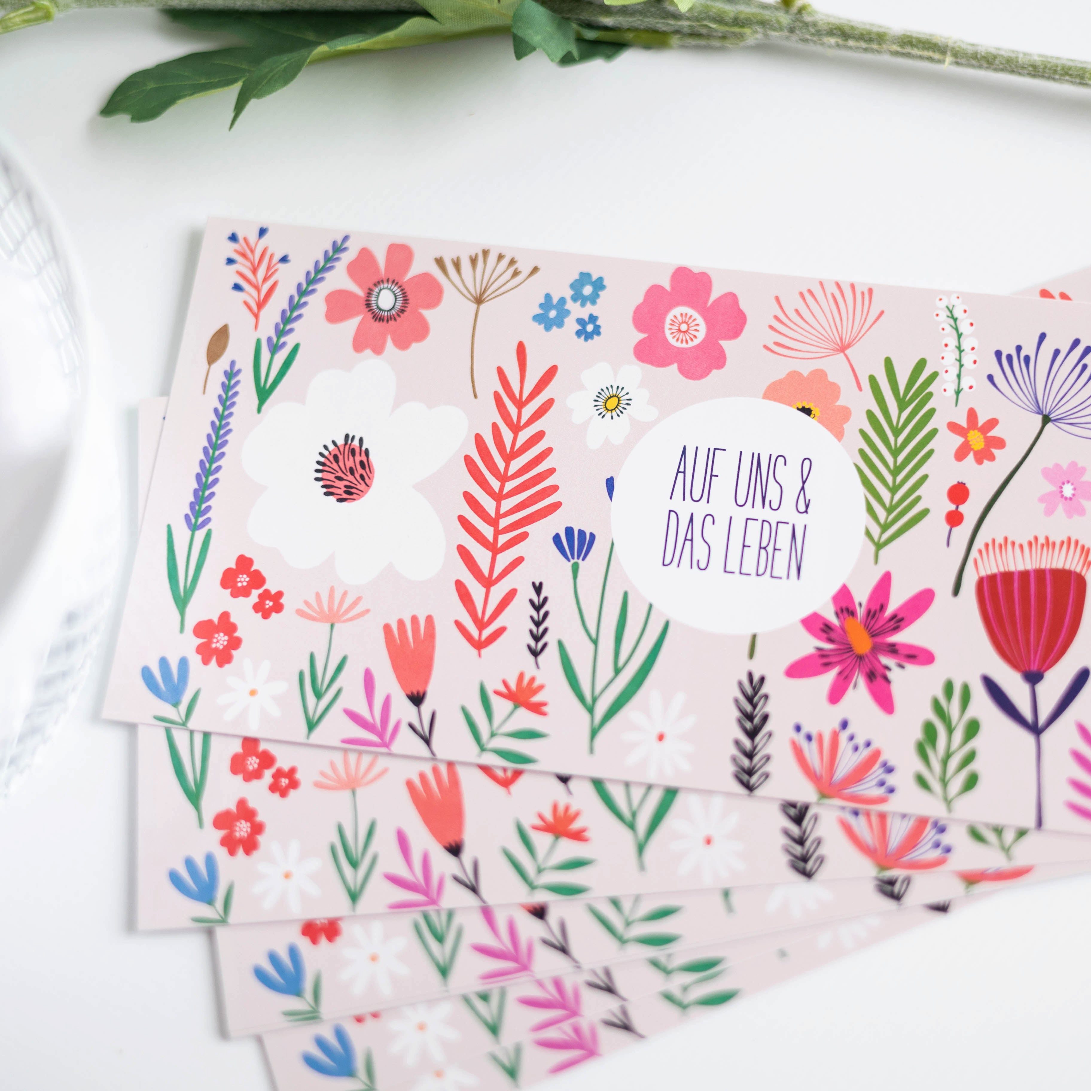 heaven+paper Sticker Prosecco Sticker BLOOMY FRIENDS, hochwertig & modernes Design, (1-tlg), Hergestellt in Deutschland