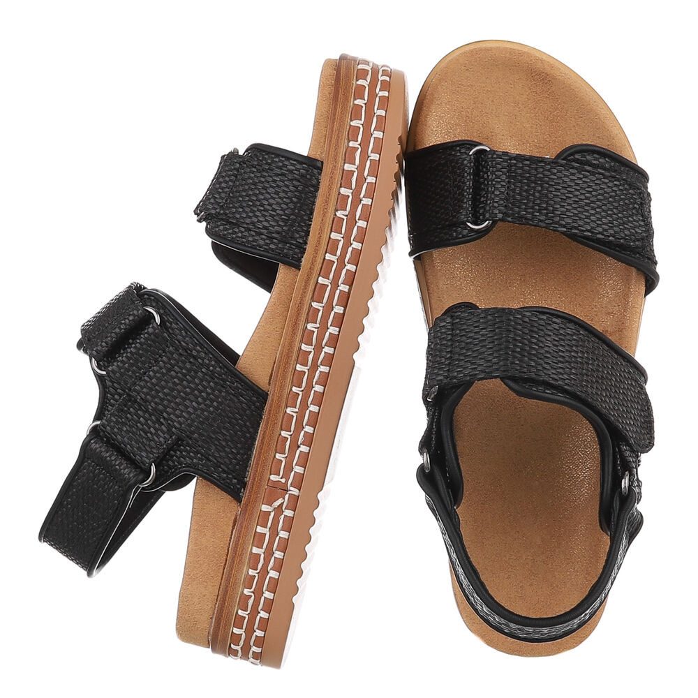 Ital-Design Modische Sommer-Sandalen mit verstellbaren Riemen Plateausandal günstig online kaufen