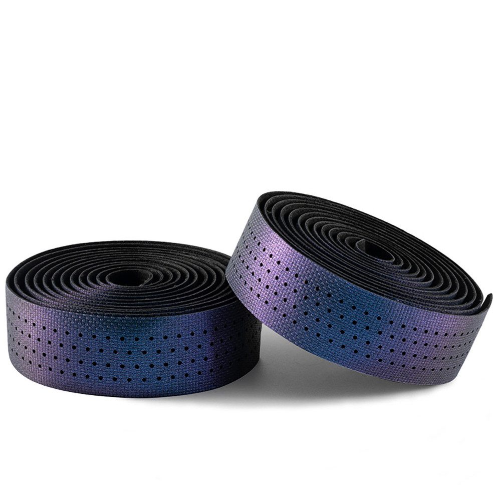 ROCKBROS Lenkerband Griffband Rennradband Dämpfungsband (Spar-Set, 2-St., 220 x 3 cm perforiert) Chamäleon-Effekt, perforiert, 3 mm Dämpfung