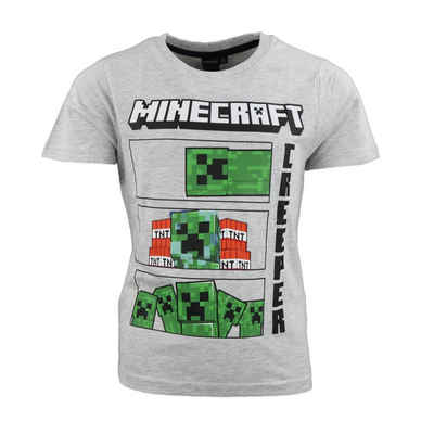Minecraft Print-Shirt Minecraft Creeper Kinder jungen T-shirt Gr. 116 bis 152
