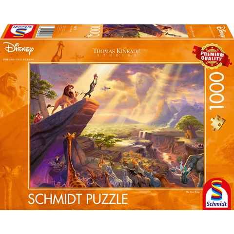 Schmidt Spiele Puzzle Disney, König der Löwen, 1000 Puzzleteile, Thomas Kinkade; Made in Europe