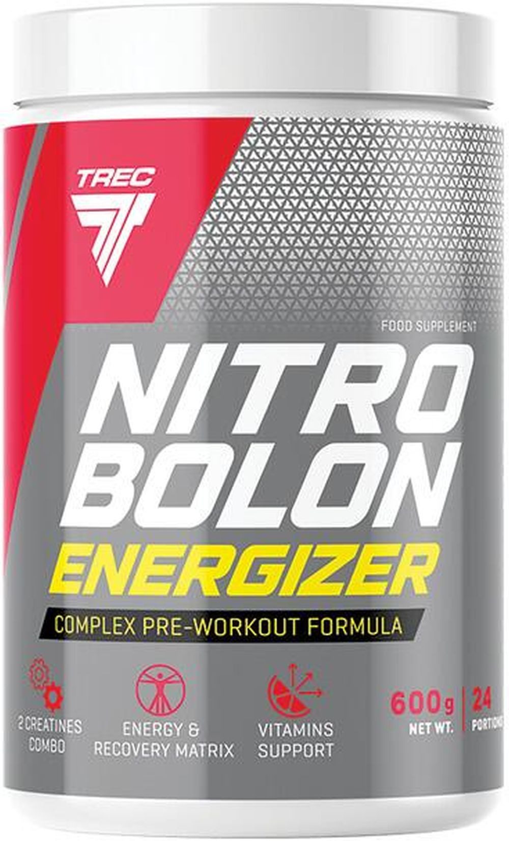 TREC Nutrition Trec Nutrition Nitrobolon Energizer Pre-W Pulver, 600g Dose Tropical Pulver