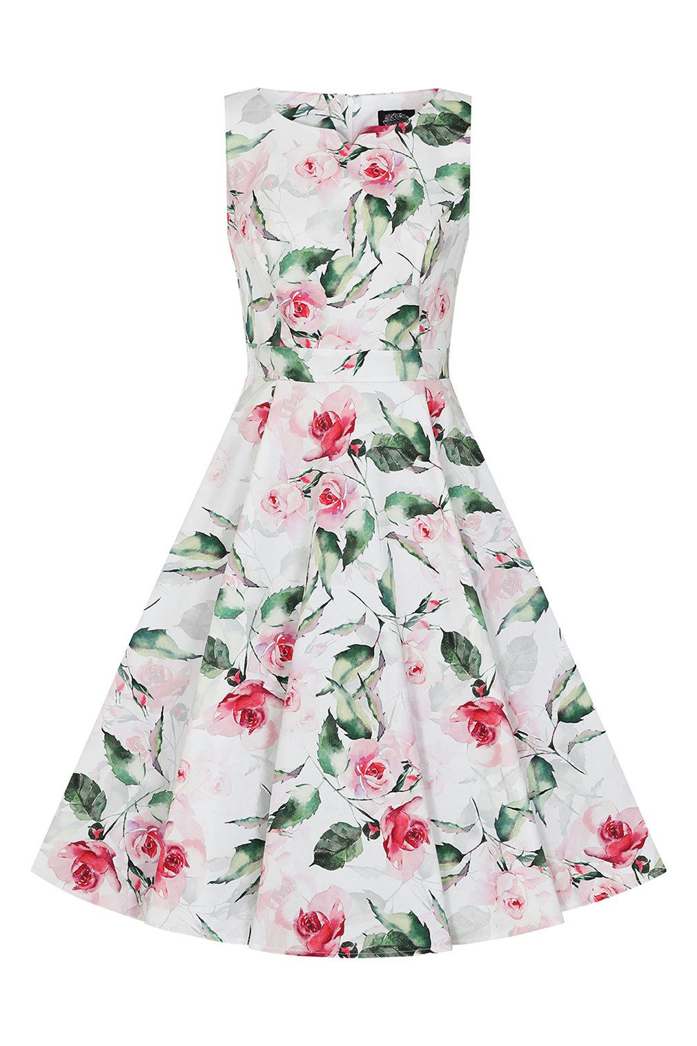 Hearts & Roses London A-Linien-Kleid Summer Floral Swing Dress Rockabella Vintage Retro