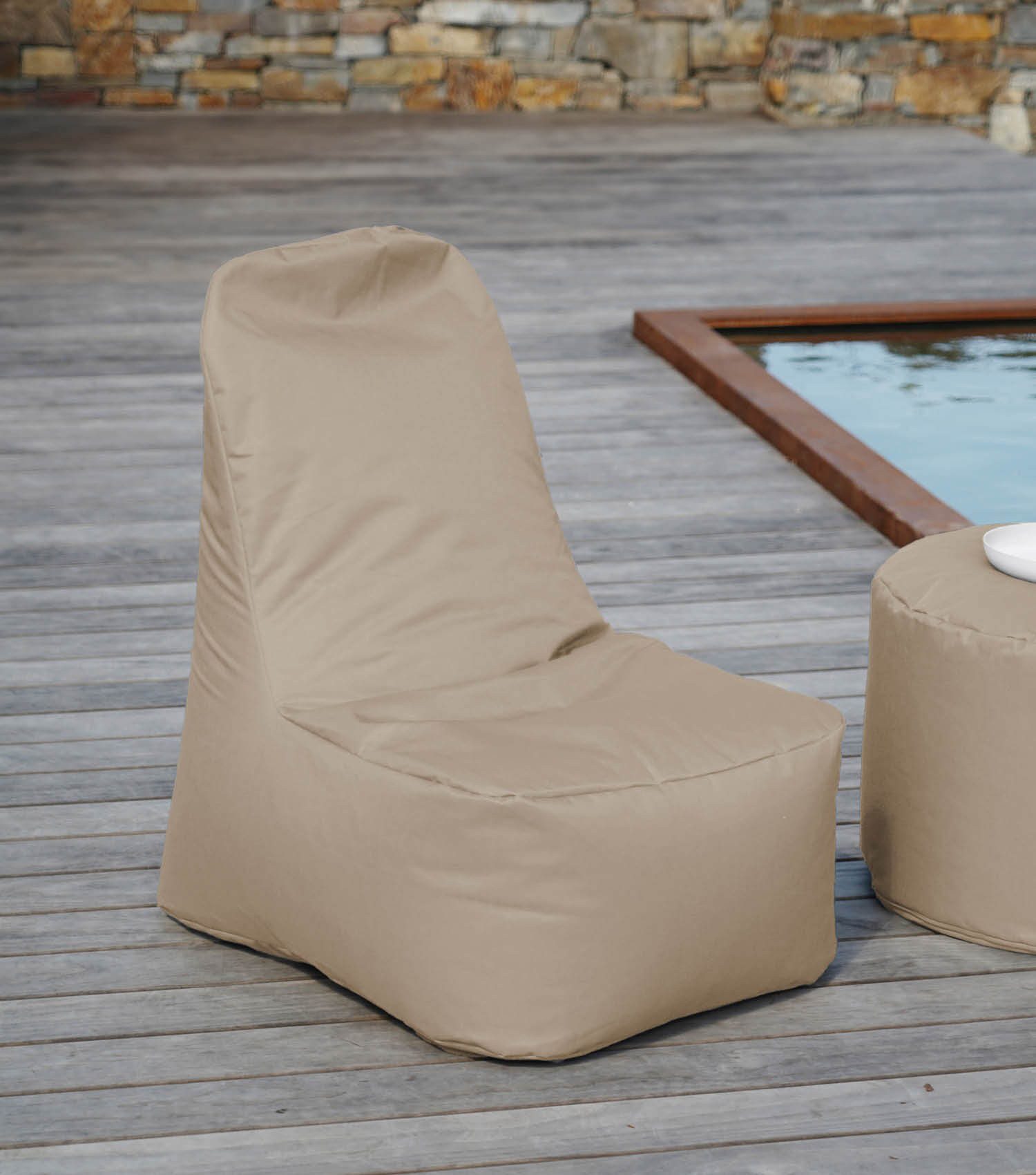 mokebo Sitzsack Der Däumchendreher (in Beige), Made in Germany, Gaming Sitzsack, Kinder, Jugendliche in Beige