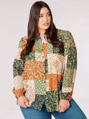 Apricot Klassische Bluse Bluse mit Blumenprint, in Patchwork-Design