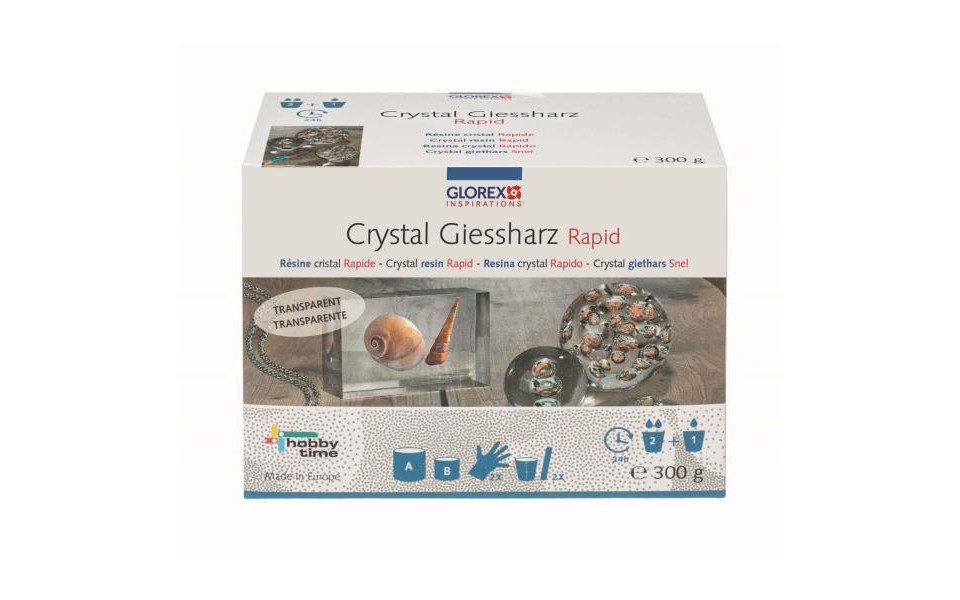 Glorex Bastelnaturmaterial Glorex Crystal-Giessharz 300 g
