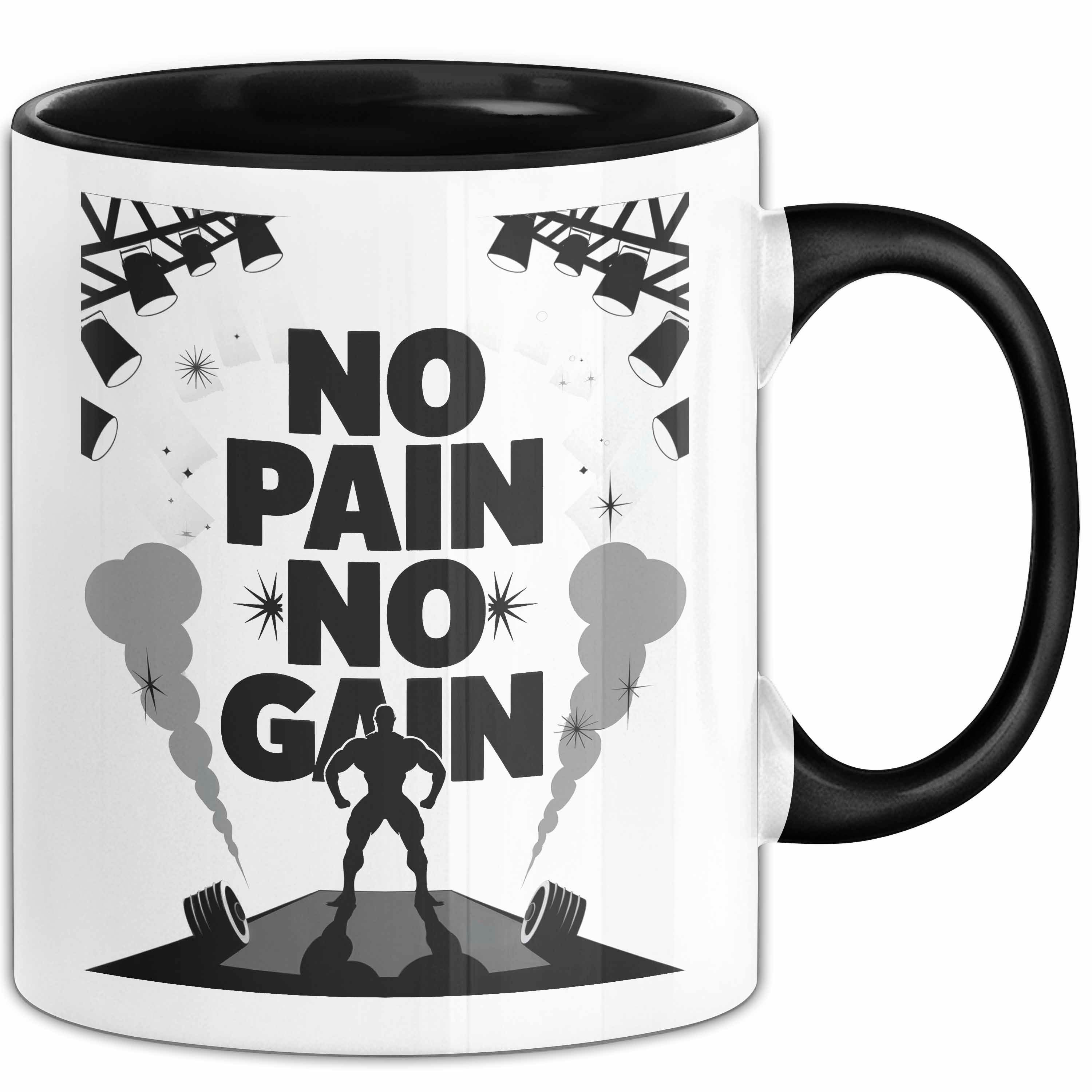 Trendation Tasse Bodybuilder Tasse Geschenk Lustige Geschenkidee Spruch Für Muskel Aufb, Keramik