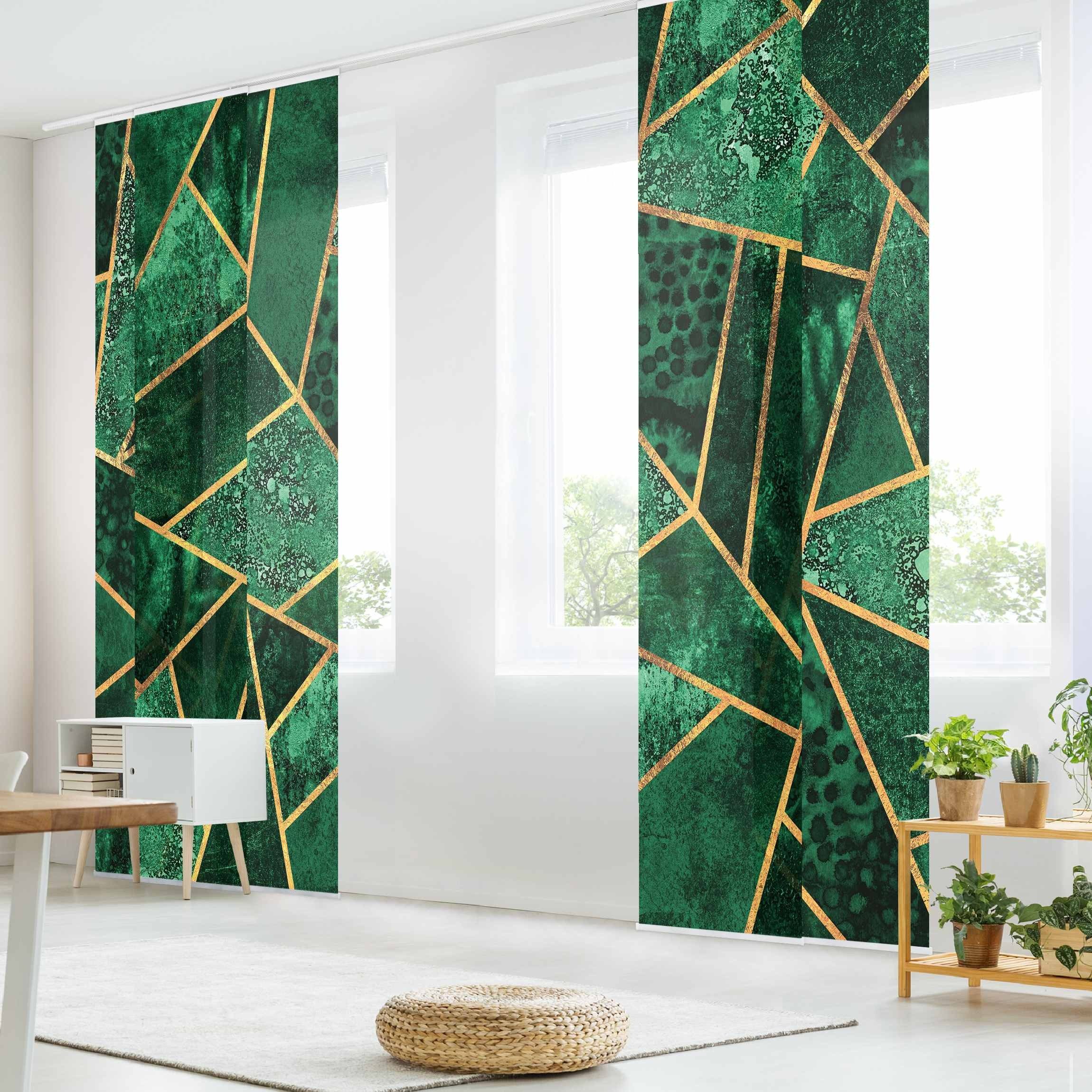 Bilderdepot24 Schiebegardine modern Flächenvorhang blickdicht Dunkler günstig online kaufen