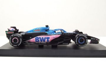 Bburago Modellauto Renault Alpine A523 #31 Formel 1 Racing 2023 Ocon mit Helm Modellauto, Maßstab 1:43