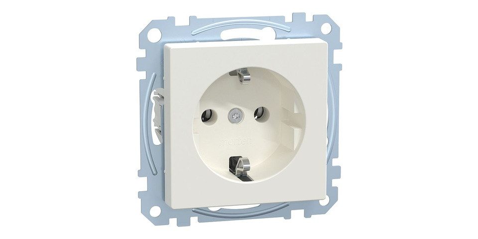 merten Unterputz-Steckdose Merten MEG2301-0419 Schuko Steckdose, System M, polarweiß matt
