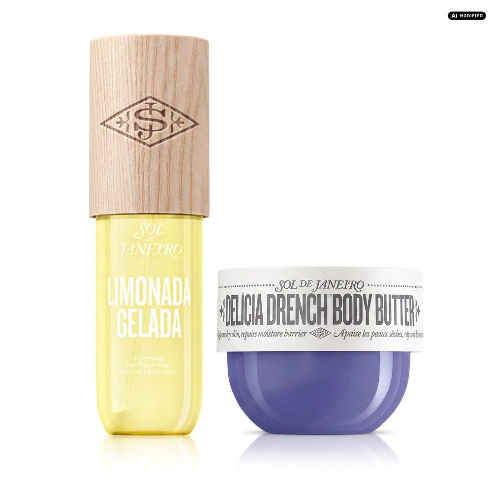 Sol de Janeiro Gesichts- und Körperspray Sol de Janeiro Limonada Gelada Mist und Delícia Drench Pflege Set, Erfrischendes Duftspray und pflegende Körperbutter in einem Set